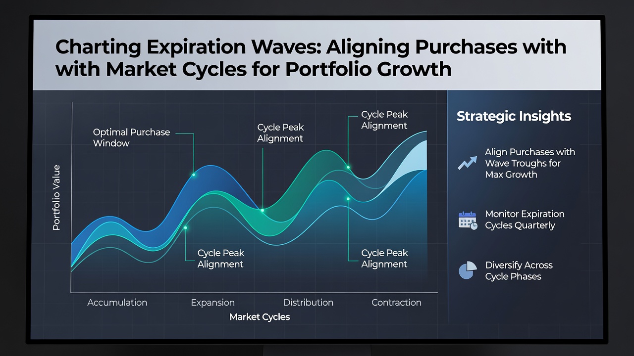 Graph illustrating portfolio allocation adjustments during different phases of economic and domain market cycles