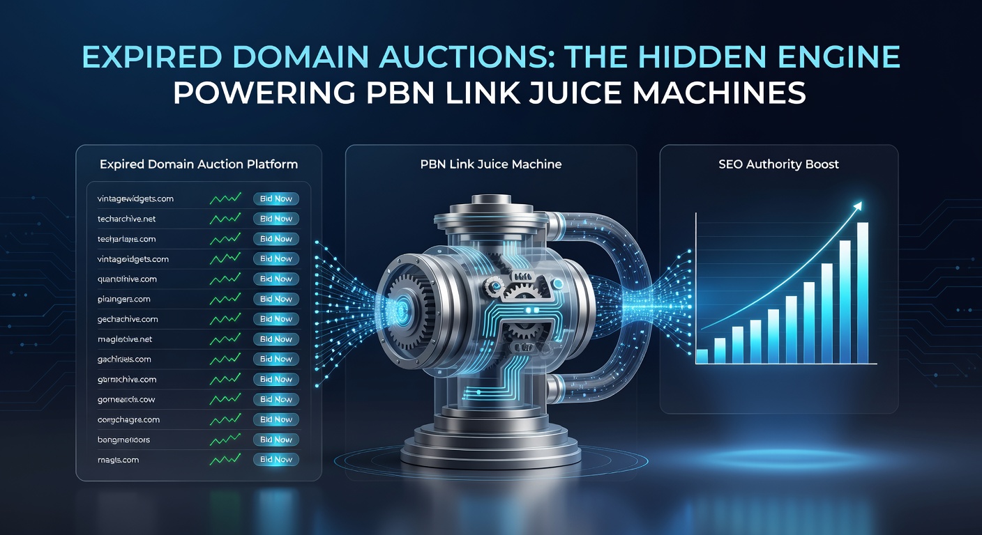 Graph illustrating link equity transfer from expired domains in a PBN setup, showing DA and traffic retention rates